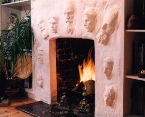 Fireplace surround idea: Spirits of the Hearth