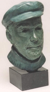 Bronze bust of Harry Dennis - click here for larger view